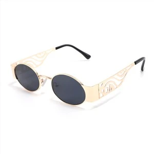 Geómetrísk Retro Vogue Copper Frame sólgleraugu